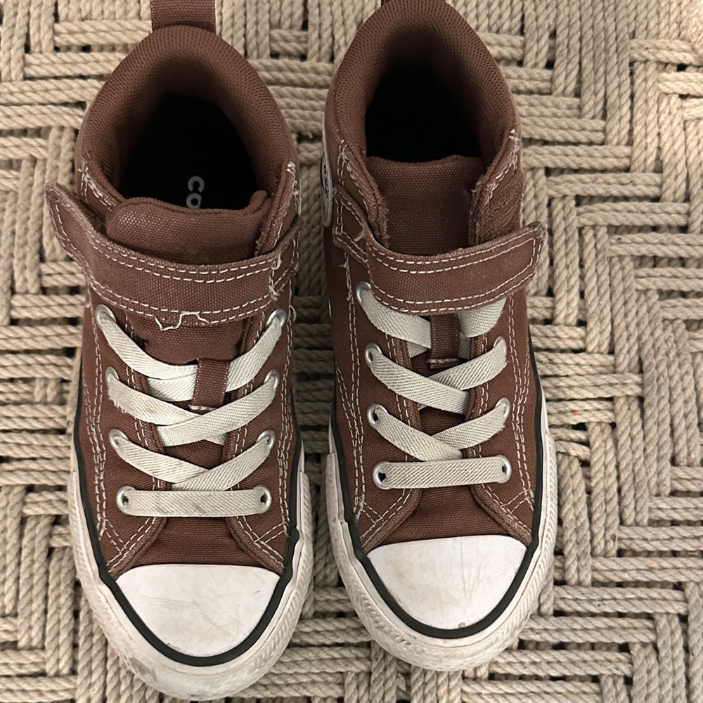 Converse Brown and White Kids Sneakers